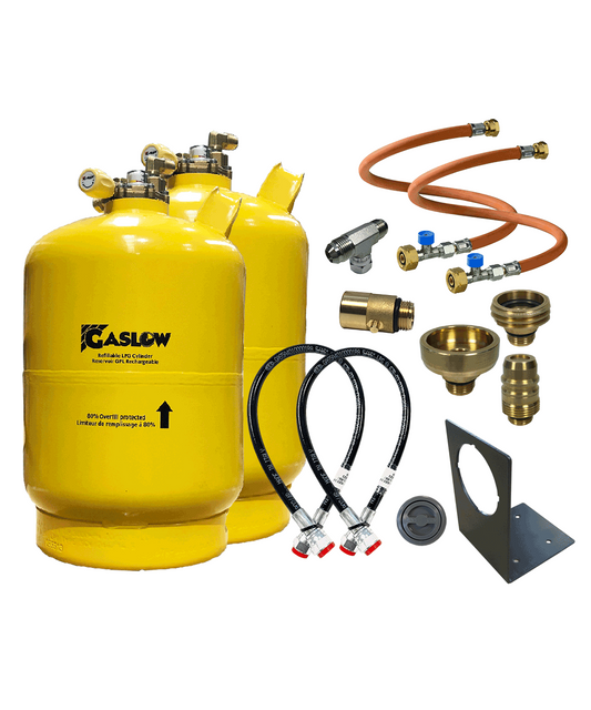 Gaslow 6Kg Doppel-Set inkl. Halterung
