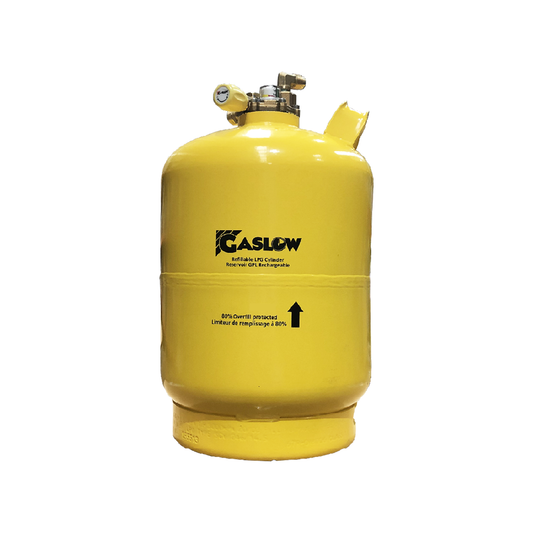 Gaslow 6kg Komplettset Außenbefüllung an der Gaskastentür