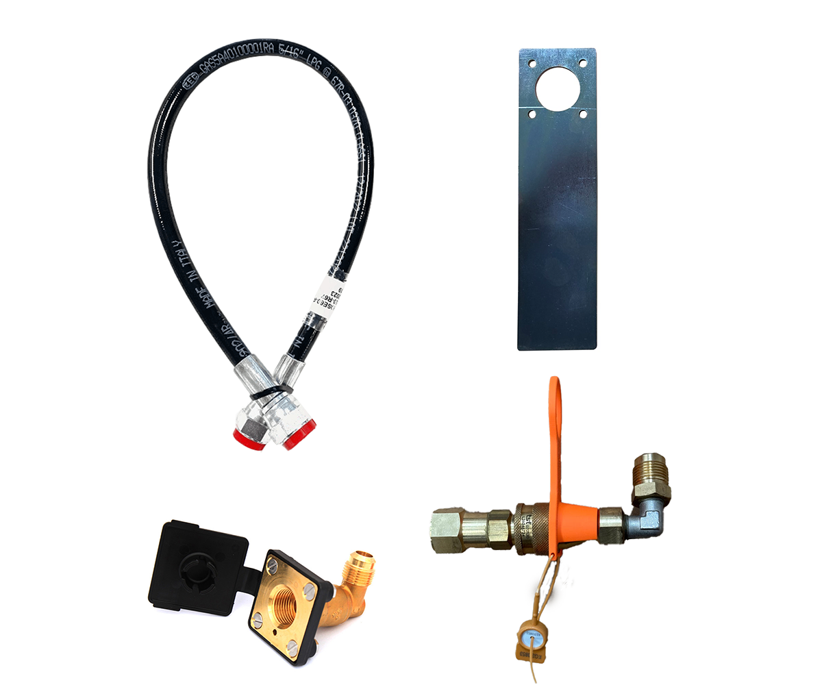 Gaslow Tankstutzen mit Schnellkupplungsadapter Befüllungsset 90°