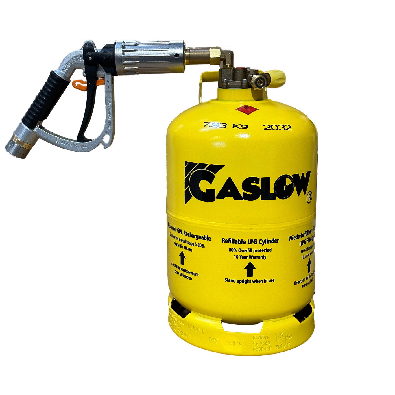 VORBESTELLUNG 2024 Gaslow 6Kg nachfüllbare LPG-Flasche CE-Zertifiziert